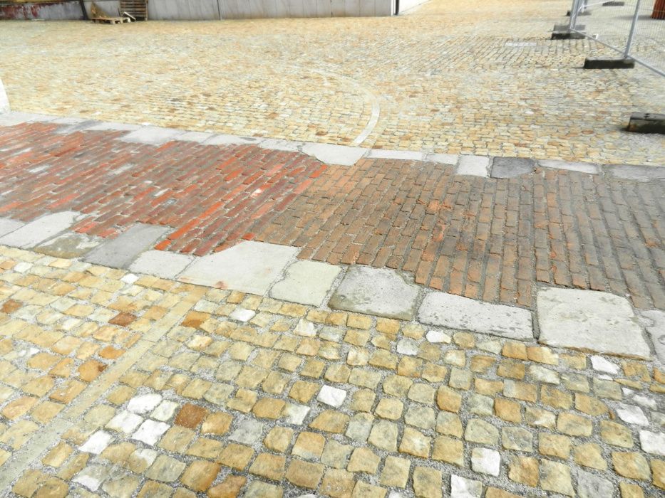 Kostka kamienna żółta 6x8 cm - piaskowiec łupany, 7 m² z tony