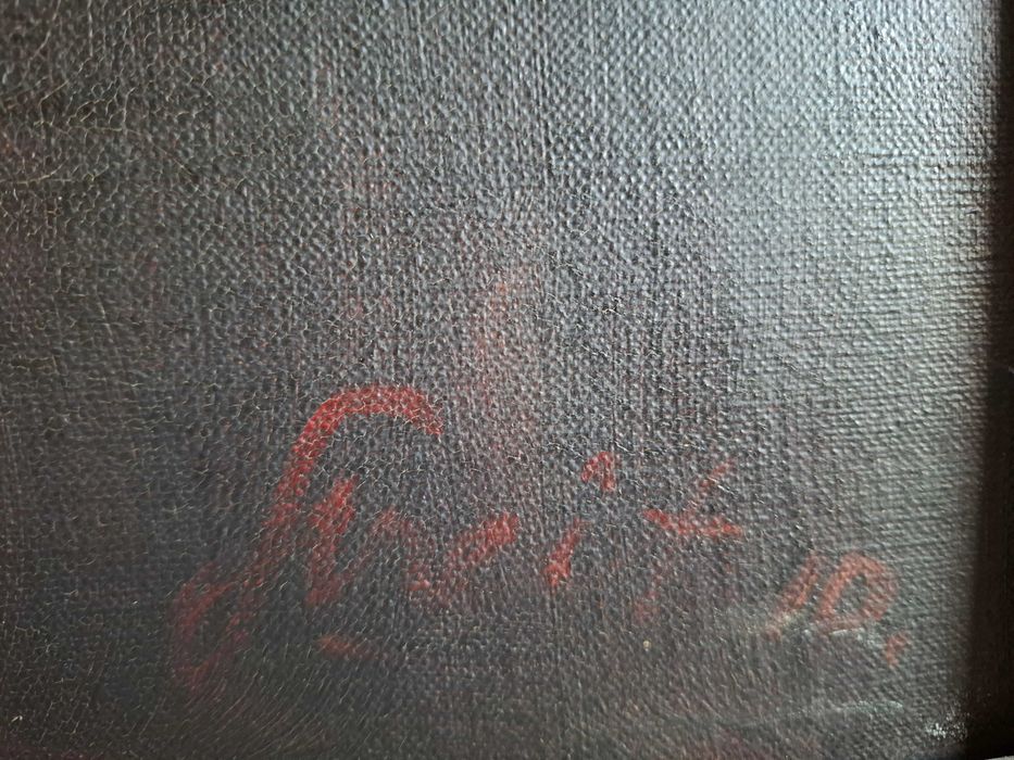 "Portret damy" obraz olejny na płótnie XIX w. sygn.p/d, 90x135 cm