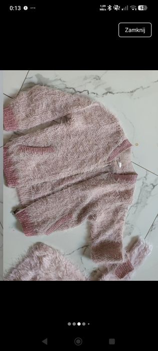 Sweterek dla dziewczynki 2 sztuki