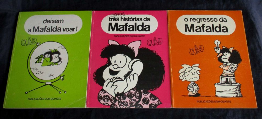Livros BD Mafalda Quino Dom Quixote anos 80