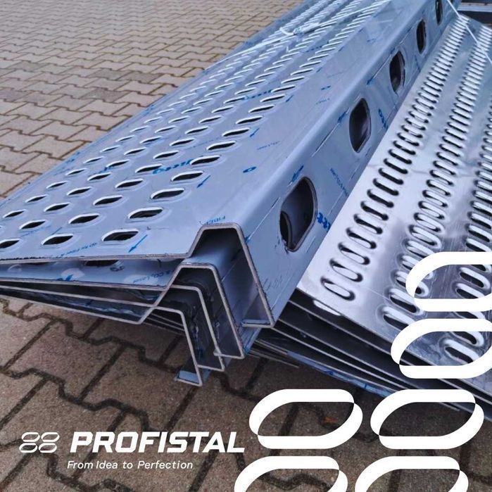 Panel z profilem bocznym aluminiowy LOHR - blacha na najazd
