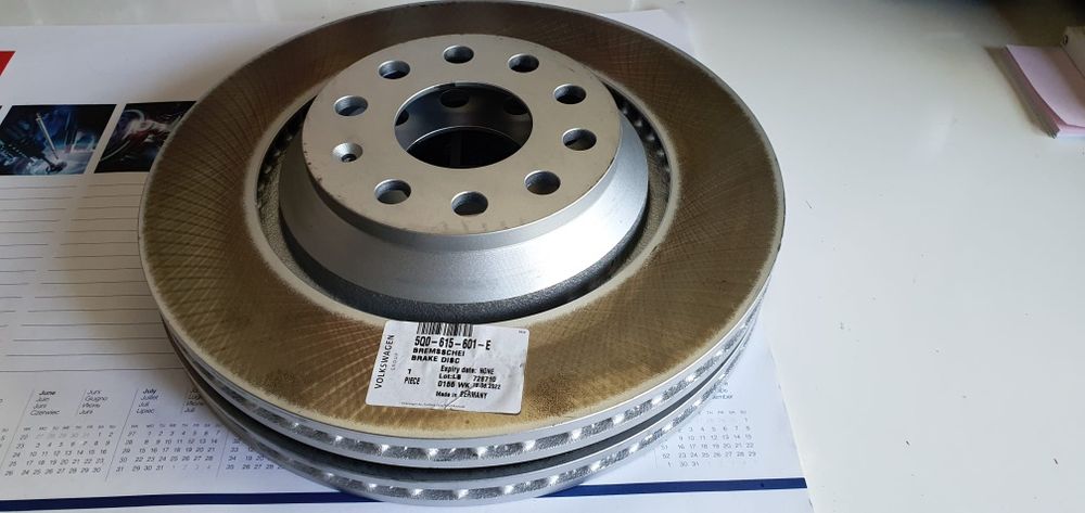 Tarcze tył nowe OE Audi RSQ3 RS3 Cupra Arteon R Tiguan Golf R 310x22mm