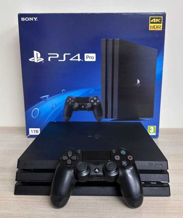 Sony PlayStation 4 PRO 1TB з геймпадом з гарантіэю