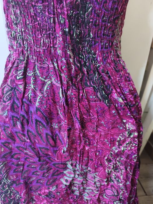 Vestido sem alças (cai-cai) em 100% rayon