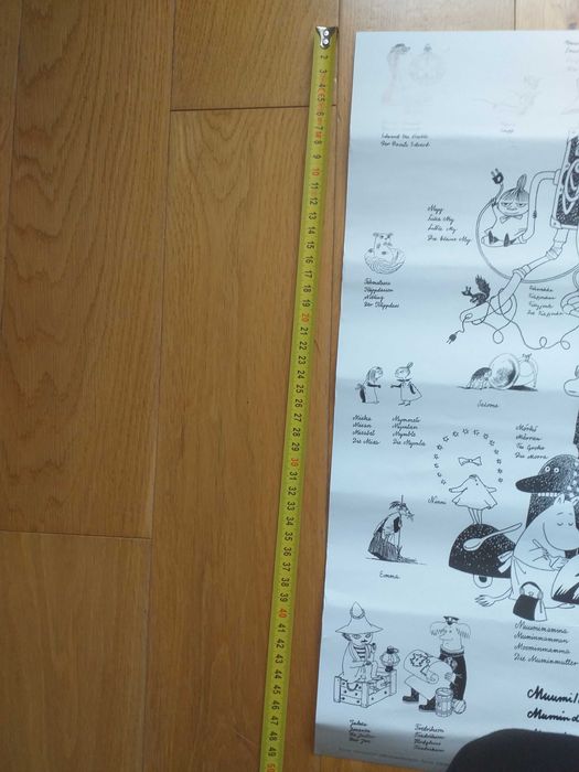 Plakat z Muminkami oryginalny z Finlandii