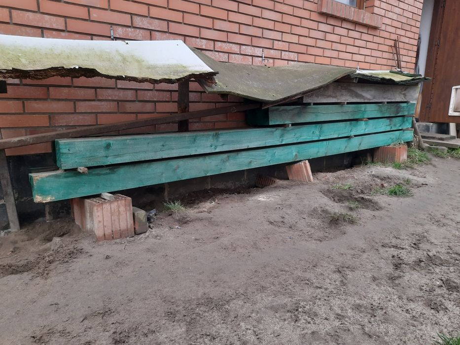 Drewno konstrukcyjne 13cm×13cm  4szt. 4m , 3szt. 2,5m