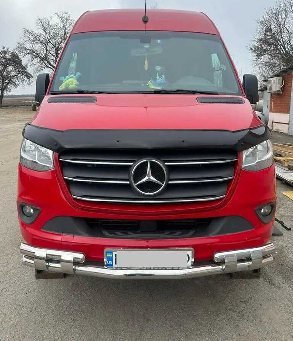 Кенгурятник Mercedes-Benz Sprinter 2014-2025 дуги захист бамперу порог
