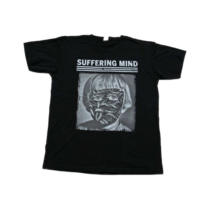 Suffering Mind T-shirt L Grindcore Punk DIY Metal