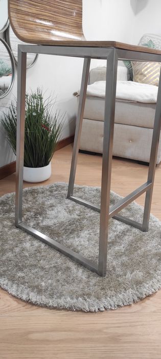 Cadeira alta em inox