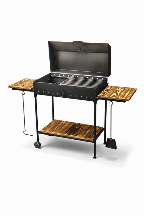 Мангал Grill посилений.  Розкладний стаціонарний мангал-гриль