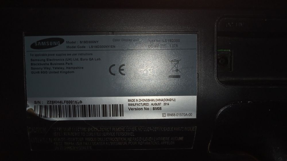 Samsung S19D300NY monitor LCD