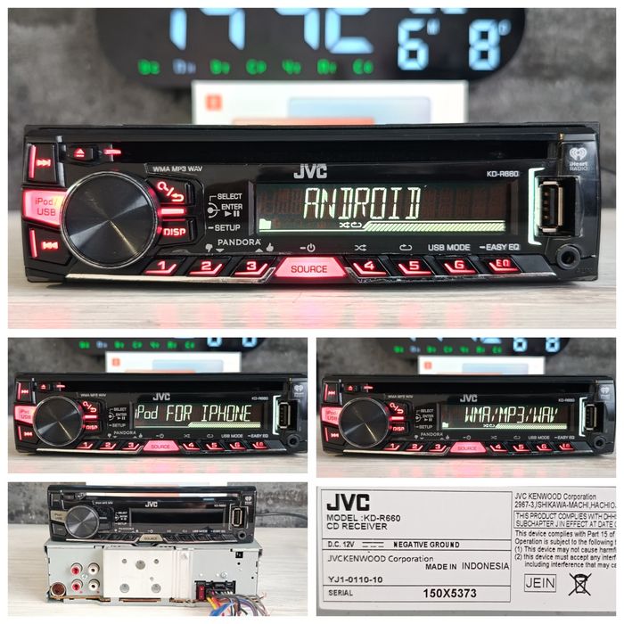 Фірмові магнітоли з Блюту JVC