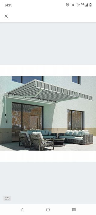 Markiza 3mx2m stelaż aluminium + poszycie poliester