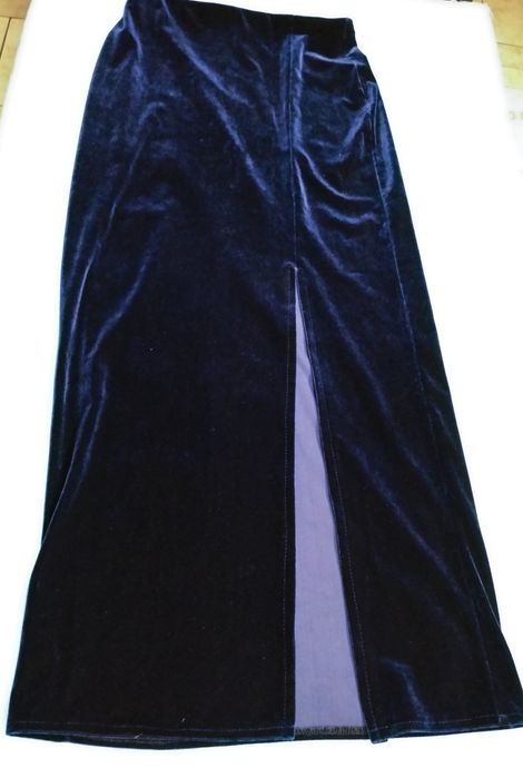 Spódnica granatowa welur 152cm