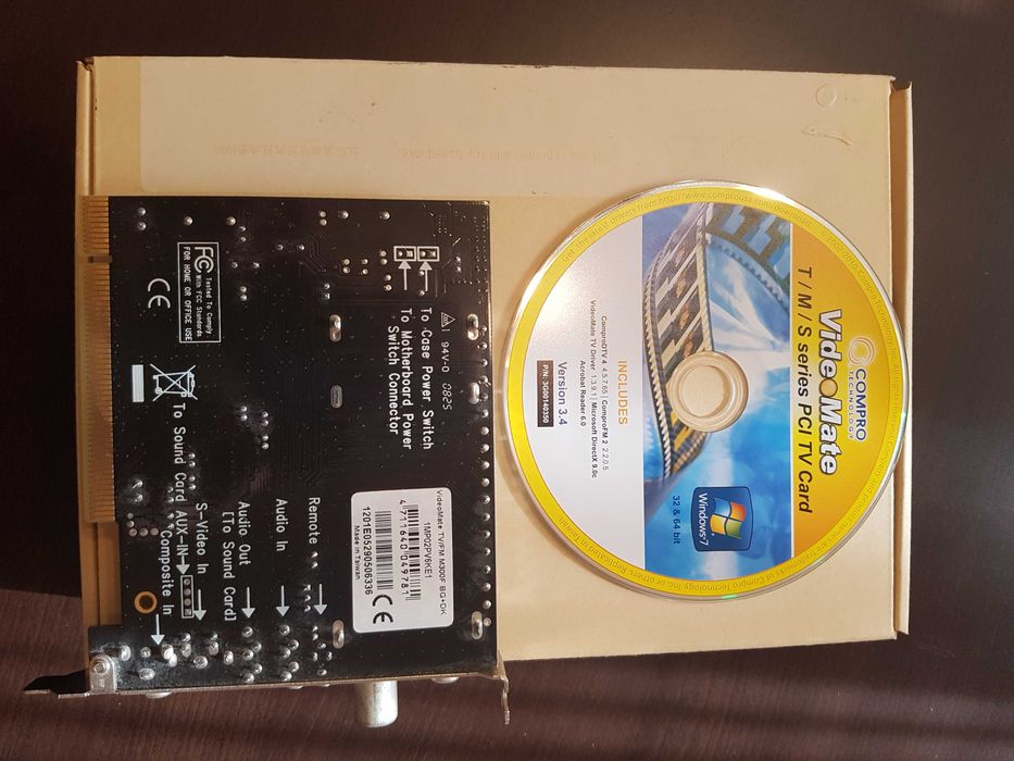 Телевізійний ресивер для комп'ютера, PC - TV/FM reciver "VideoMate"