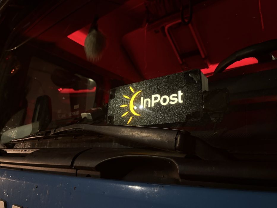 Tabliczka InPost podświetlana, 24v TIR