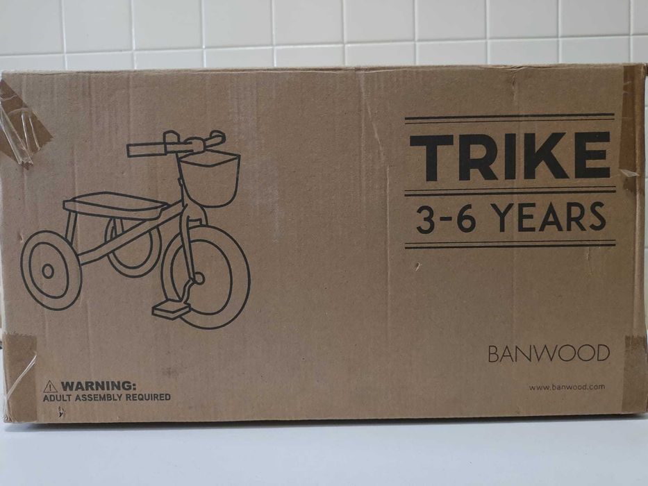 Triciclo Banwood Vintage (3–6 anos) – Novo e na Caixa