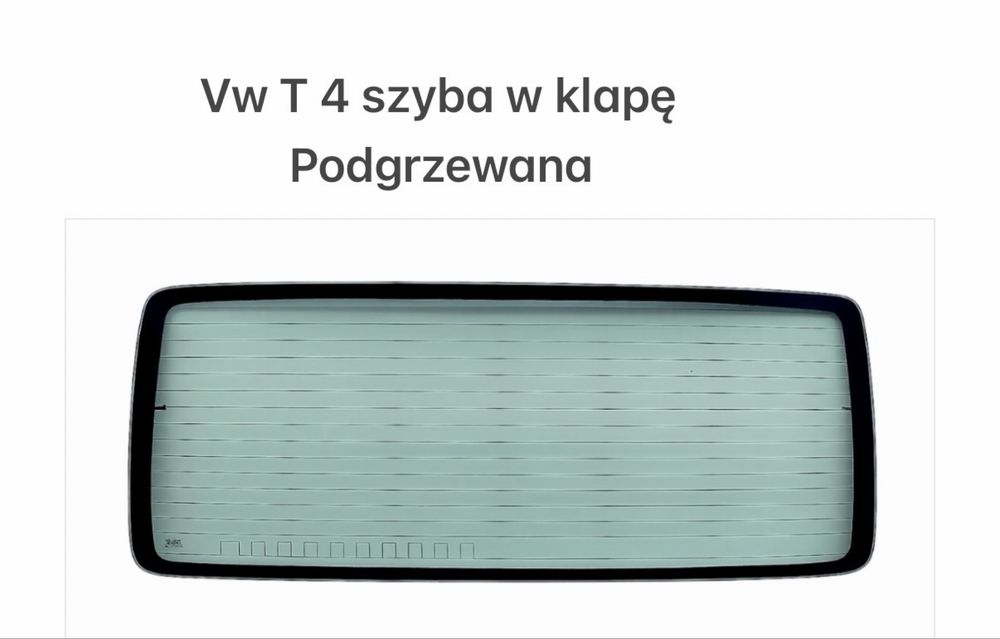 Vw t4 transporter szyba w klapę podgrzewana