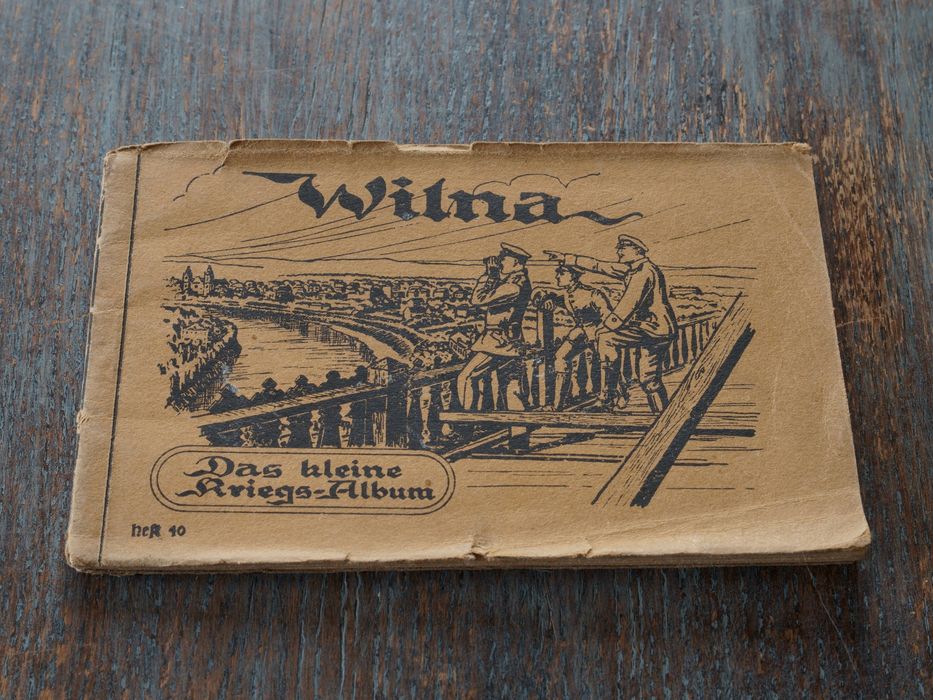 Pocztówki I wojna światowa okupowane Wilno - bloczek, książka