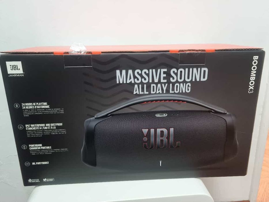 JBL Boombox 3 Altifalante Bluetooth sem fio, altifalante portátil