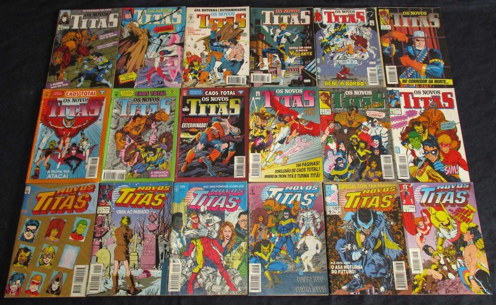 Livros BD Os Novos Titãs Abril DC Comics