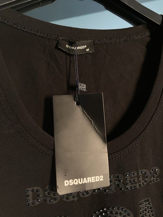 Czarna bluzka dsquared icon M nowa