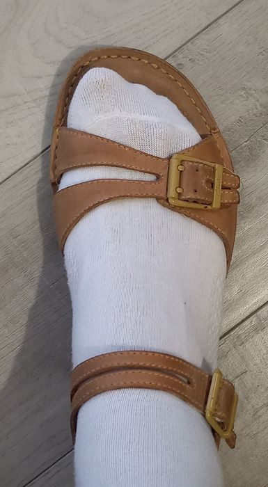 Кожаные женские басаножки