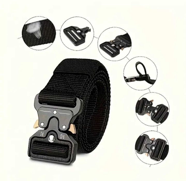 Качественный мужской тактический ремень Cobra.Цвет:черный, койт, олива