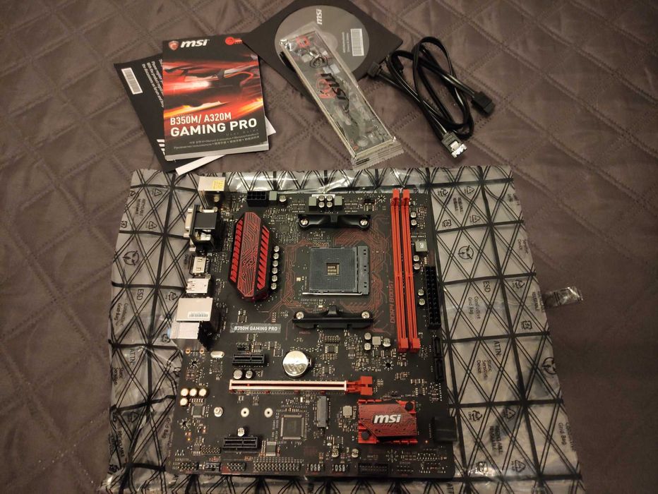 Motherboard MSI B350M Gaming Pro e Processador AMD Ryzen 5 Penha De