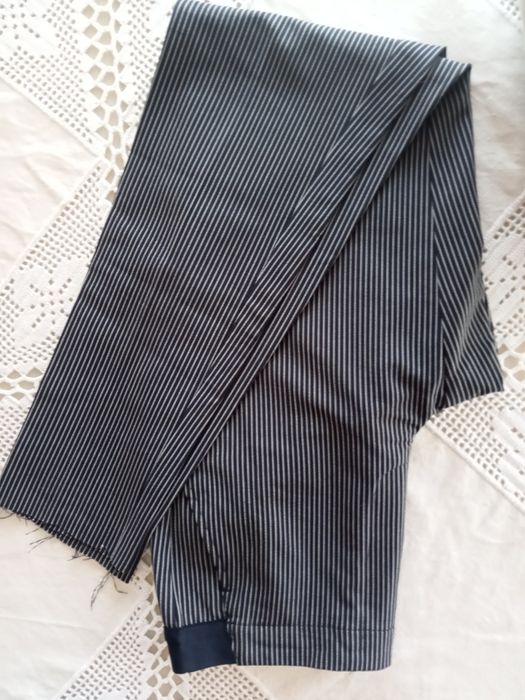 Calça azul formal  07