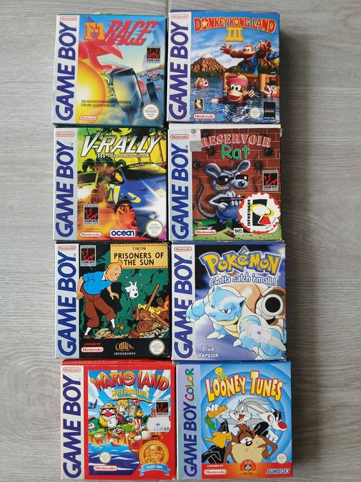 jogos Gameboy com caixa e manual