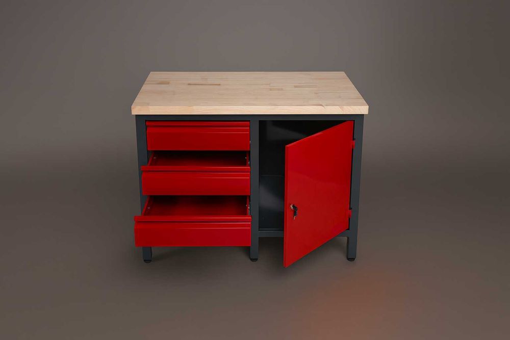 Stół warsztatowy | Falbanek | 4 szuflady + szafka – Polska Jakość!