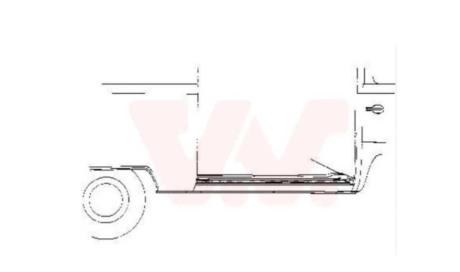 VW T2 próg boczny wewnętrzny lewy prawy części blacharskie i nadwozia VW T1/T3