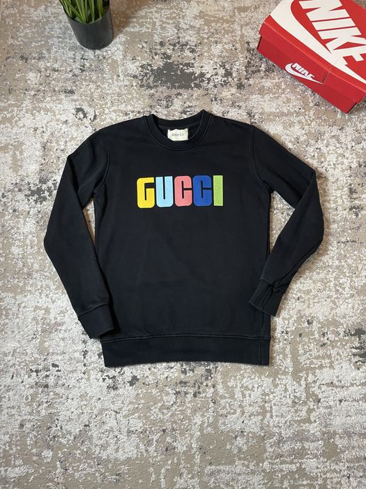 Czarna bluza pullover crewneck gucci rozmiar S