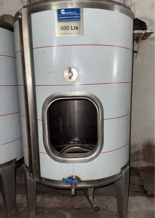 Vendo 3 vasilhas em inox 500 Litros