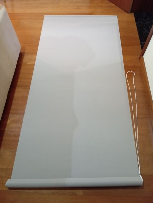 Estores de rolo interior 90x250 cinza claro