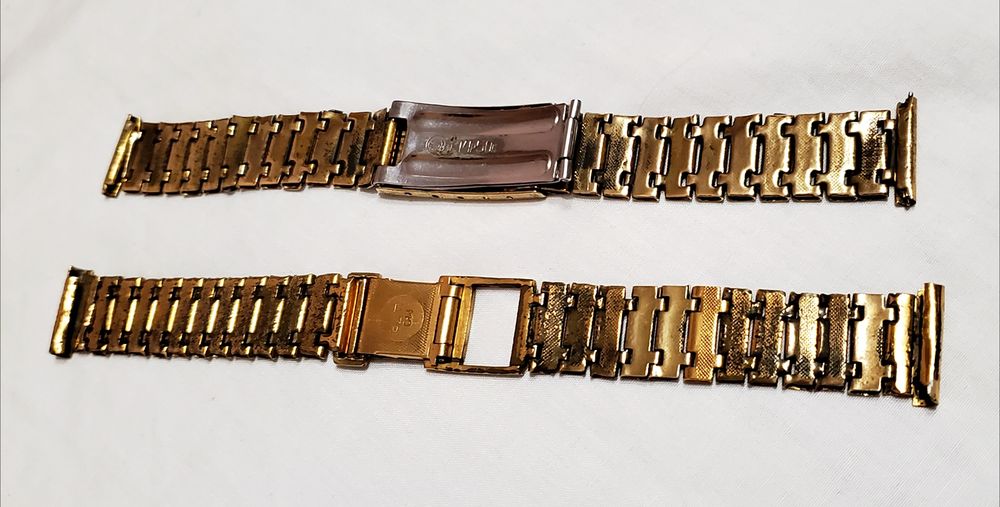 Позолоченный браслет Au для часов производства ссср