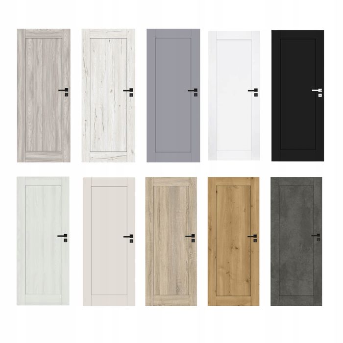Drzwi wewnętrzne ELEGANCE Windoor - dąb górski - w kolorze drewna MDF