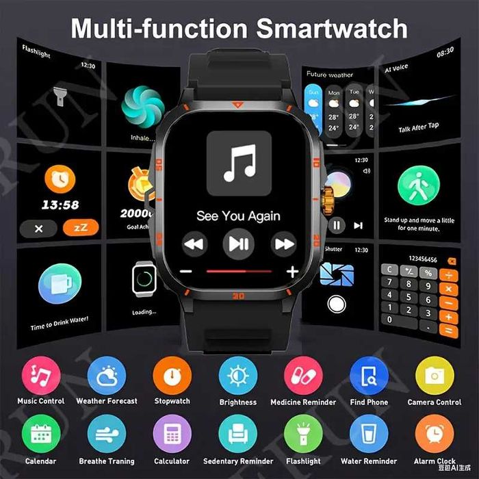 Смарт-годинник з функцією фонарика