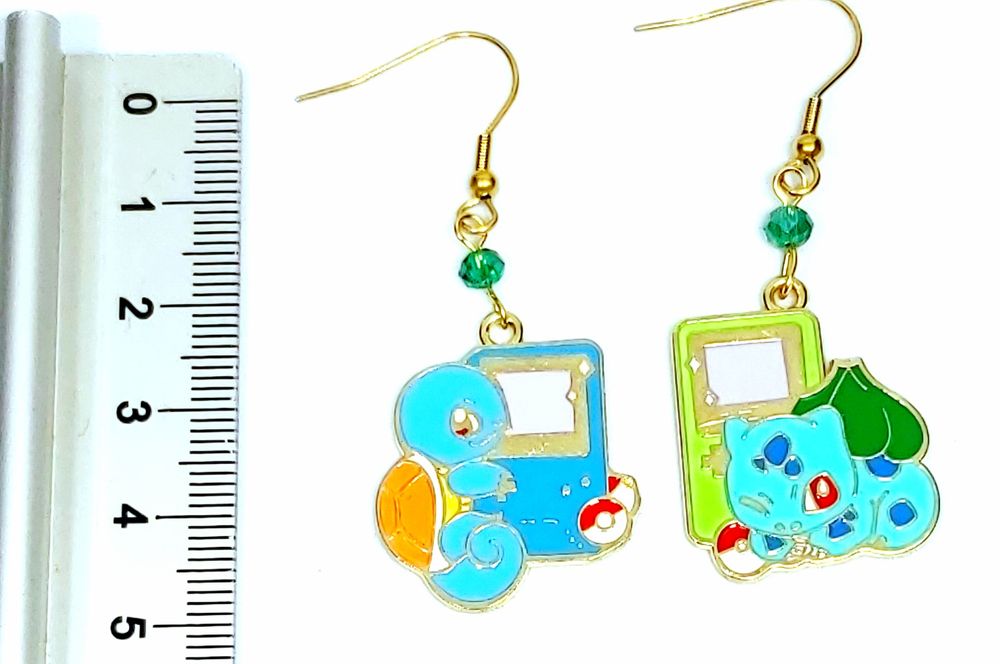 Kolczyki handmade święta pokemon kawaii Squirtle
bulbasaur gameboy
