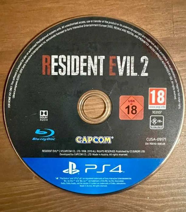 resident evil 2 ps4/ps5 gra