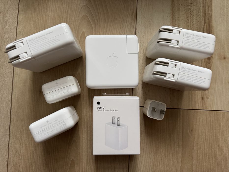 Apple 96w 61W 30W 20W 12W USB-C Power Adapter Оригінальні блоки зарядки