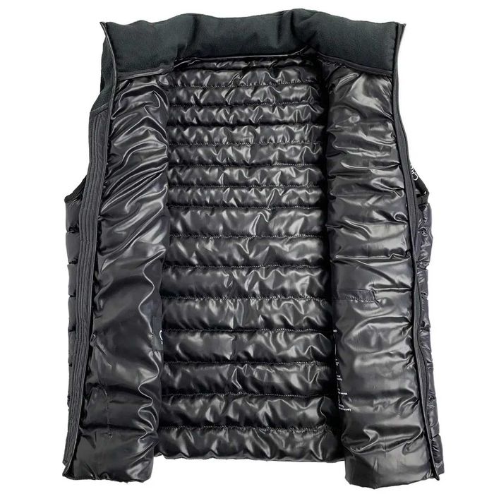 Мужская стеганая жилетка, сезон весна/осень, цвет черный, размер XL