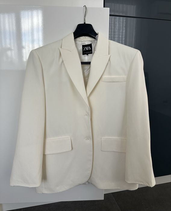 Блейзер Zara xs-s піджак zara молочний