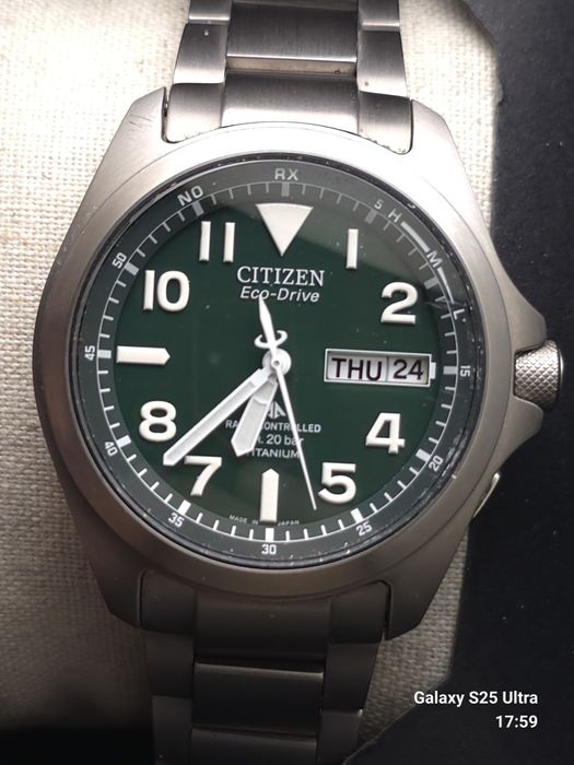 Citizen Promaster radiocontrol tytan uszkodzony