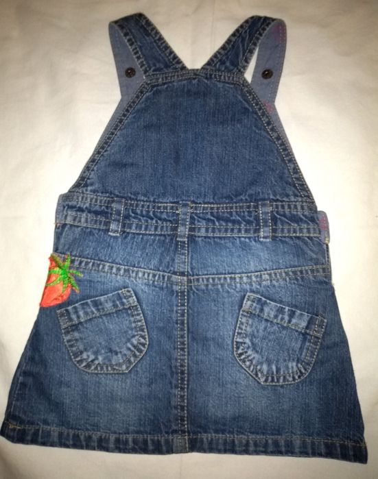 Продам джинсовый сарафан и платье100% котон