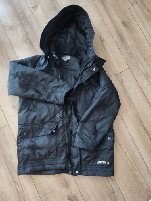 Kurtka 146 h&m czarna z kieszeniami