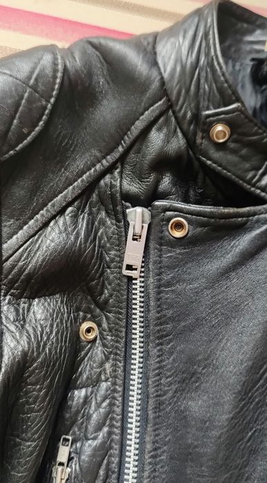 Шкіряна косуха з фурнітурою від YKK