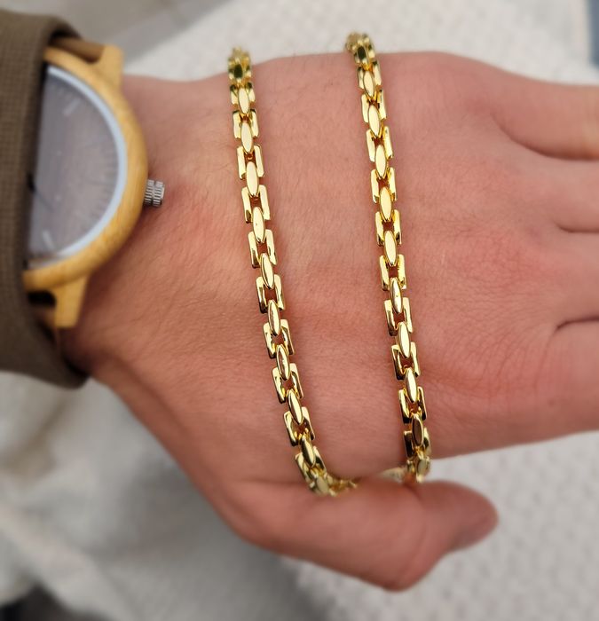 Złoty Łańcuch naszyjnik cartier łańcuszek kajdan splot królewski ankie