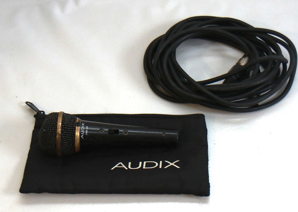 Microfone Audix 360 xb a funcionar na perfeição